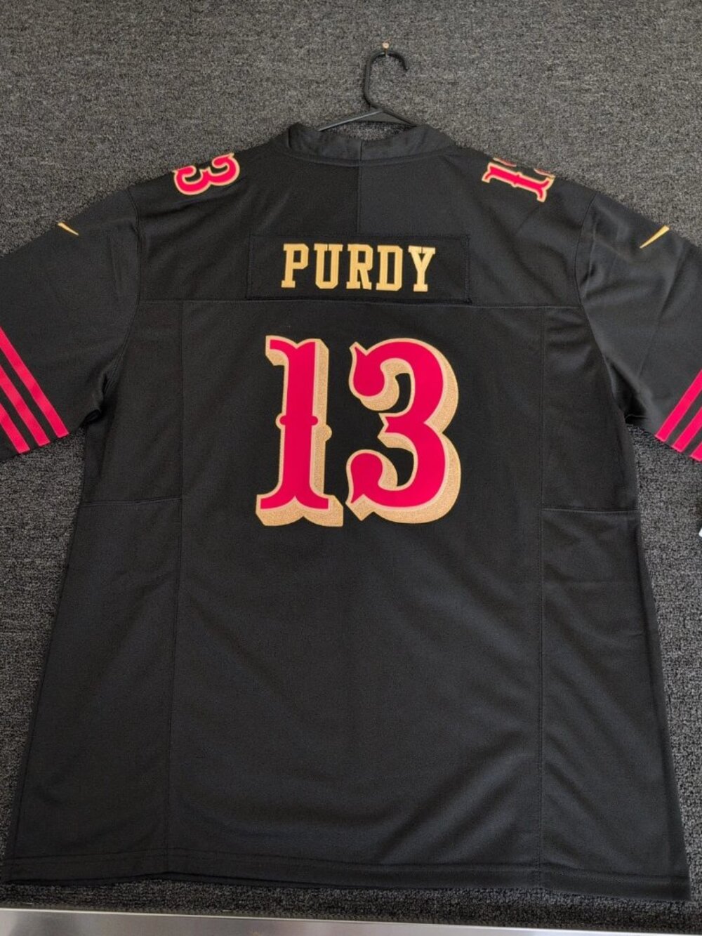 Brock Purdy Black Jersey Vapor Stitched